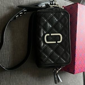 Marc Jacobs Crossbody Black Leather Purse